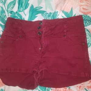 Maroon shorts